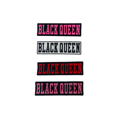 10” Black Queen Patch, Embroidered Iron on Patch - Reanna’s Closet 2