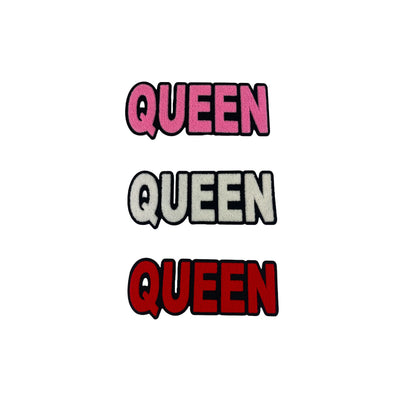 10” Chenille Queen Patch, Sew on Patch - Reanna’s Closet 2