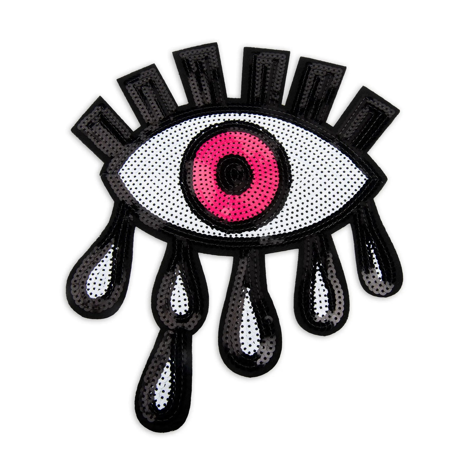 10” Evil Eye Patch, Sequin Iron On Patch - Reanna's Closet 2
