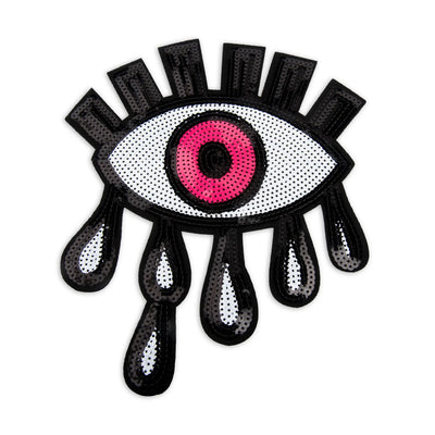 10” Evil Eye Patch, Sequin Iron On Patch - Reanna’s Closet 2