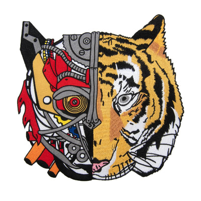 10” Tiger Patch, Embroidered Iron on Patch - Reanna’s Closet 2