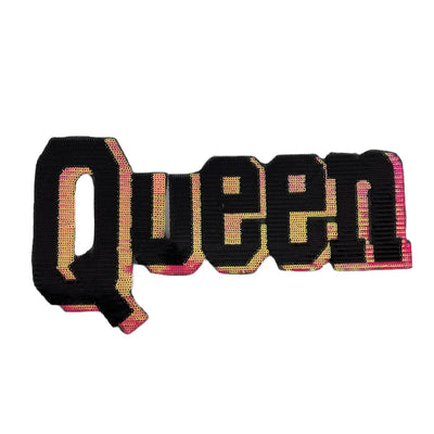 11.5” Queen Patch, Sequin Iron On Patch - Reanna’s Closet 2