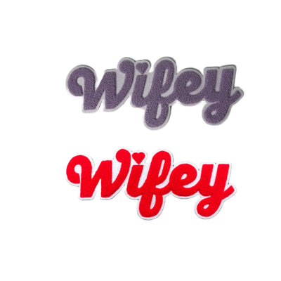 12” Chenille Wifey Patch, Sew on Patch - Reanna’s Closet 2