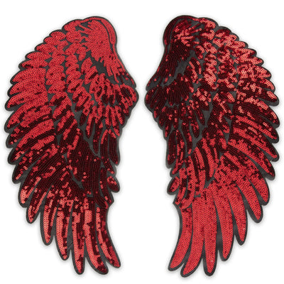 14.5” Sequin Angel Wings, Iron on Patch - Reanna’s Closet 2