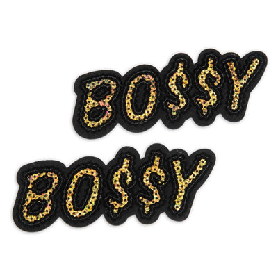 2-Piece, 5” Bossy Patch, Sequin Iron On Patch - Reanna’s Closet 2
