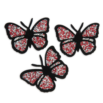 3-Piece, Butterfly Patch, 3.5” Rhinestone Iron on Patch - Reanna’s Closet 2