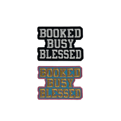 3.5” Booked Busy Blessed Patch, Embroidered Iron On Patch Reanna’s Closet 2®