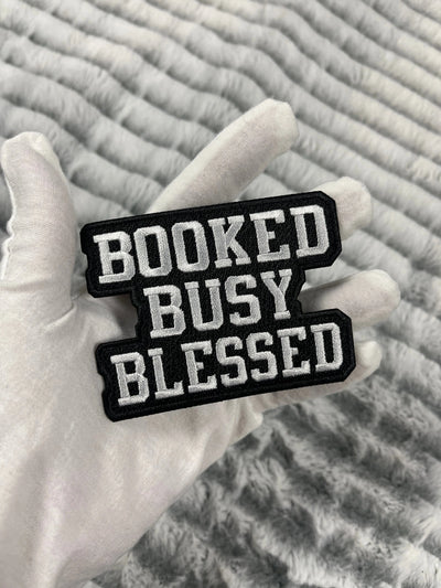 3.5” Booked Busy Blessed Patch, Embroidered Iron On Patch Reanna’s Closet 2®