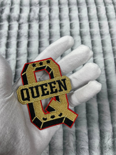 3.5” Queen Patch, Embroidered Iron on Patch - Reanna’s Closet 2