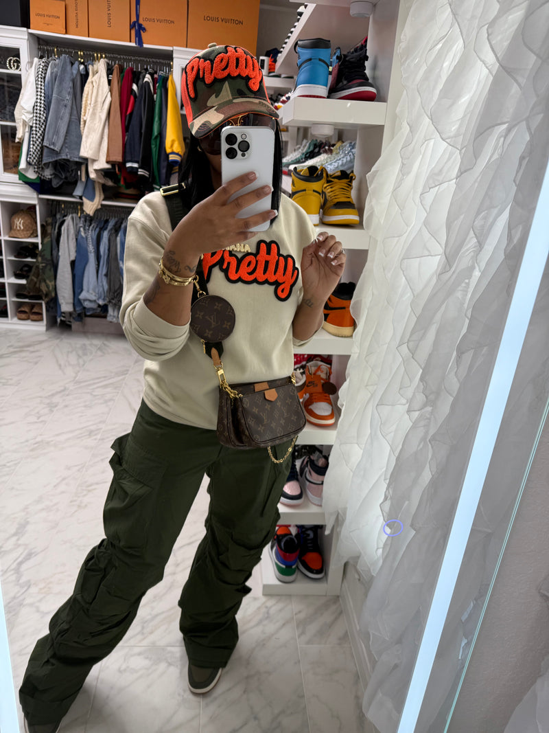 Pretty Trucker Hat Camouflage Safety Orange