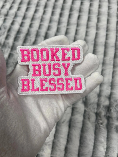 3” Booked Busy Blessed Patch, Embroidered Iron On Patch Reanna’s Closet 2®