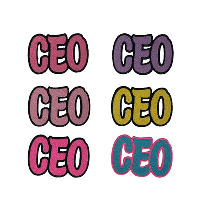 3” CEO Patch, Embroidered Iron On Patch Reanna’s Closet 2®