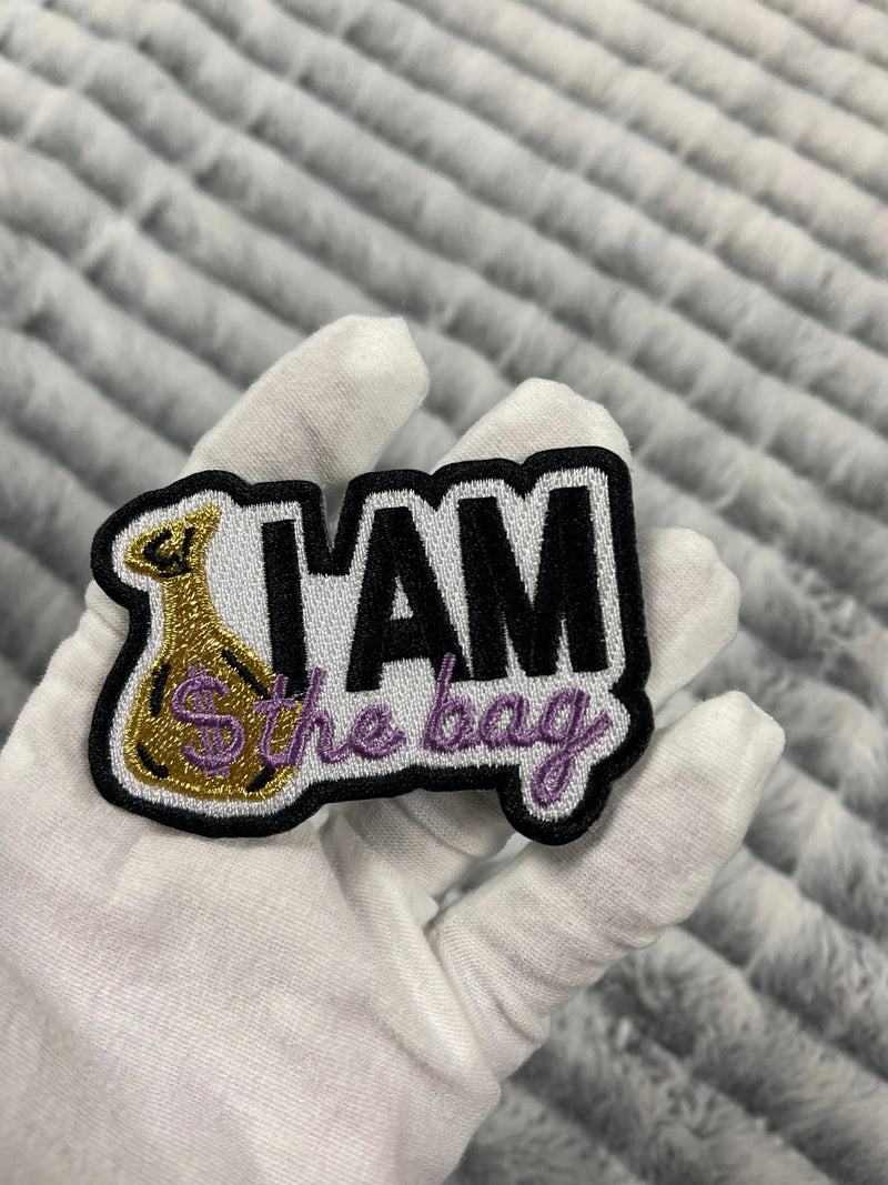 3” I Am The Bag Patch, Embroidered Iron On Patch Reanna’s Closet 2®
