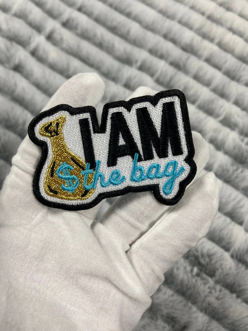 3” I Am The Bag Patch, Embroidered Iron On Patch Reanna’s Closet 2®