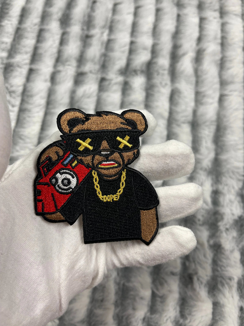 3” Music Bear Patch, Embroidered Iron on Patch Reanna’s Closet 2®