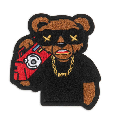 4.5” Chenille Music Bear Patch, Sew on Patch - Reanna’s Closet 2