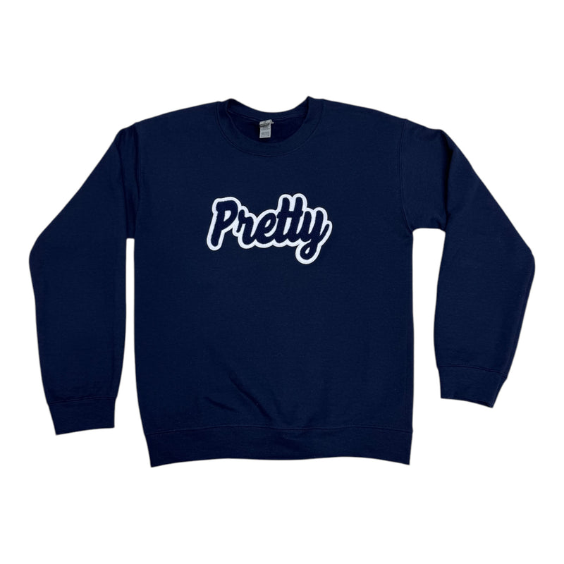 Pretty Sweatshirt (Navy/White