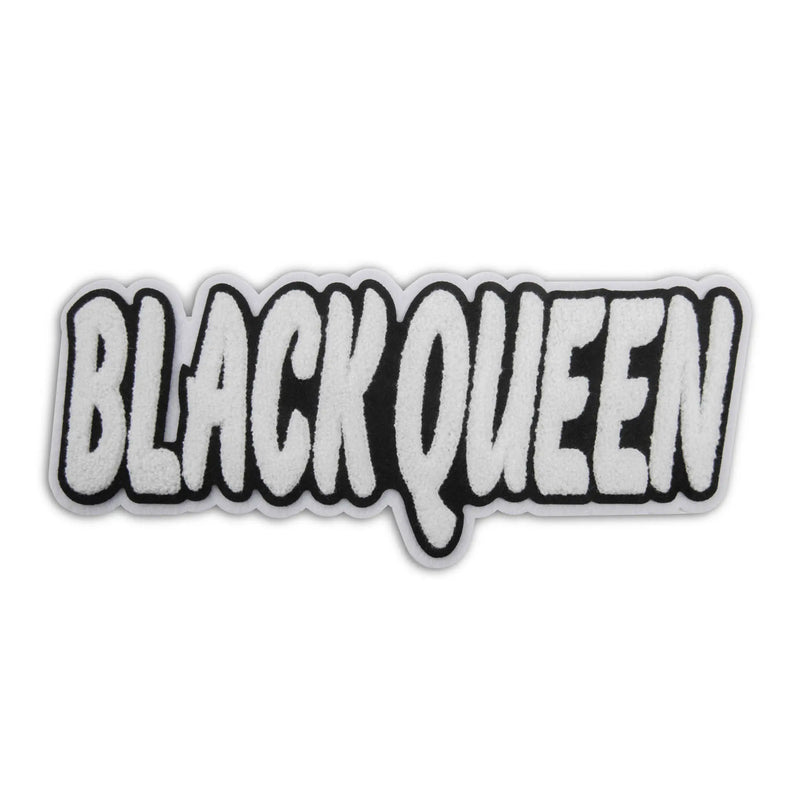 11 3/4” Chenille Black Queen Patch, Sew on Patch - Reanna’s Closet 2