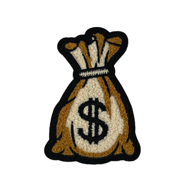 4” Chenille Money Bag Patch, Sew on Patch Reanna’s Closet 2®