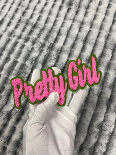 6 1/4” Chenille Pretty Girl Patch, Sew on Patch Reanna’s Closet 2®