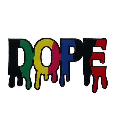 7 3/4” Dripping Dope Patch, Embroidered Iron on Patch - Reanna’s Closet 2