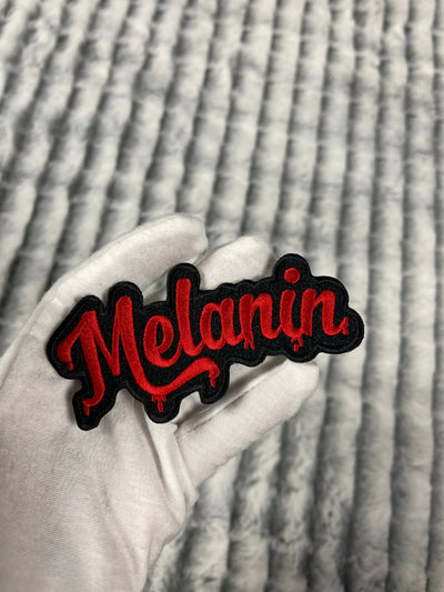 4” Dripping Melanin Patch, Embroidered Iron on Patch - Reanna’s Closet 2