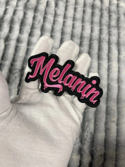 4” Dripping Melanin Patch, Embroidered Iron on Patch Reanna’s Closet 2®