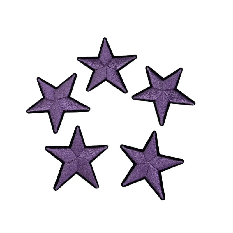5-Piece  Patch Set, 1 3/4” Embroidered Star Iron on Patch - Reanna’s Closet 2