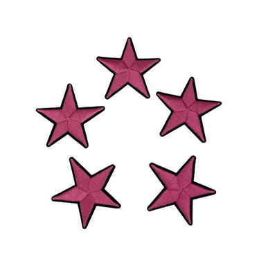 5-Piece  Patch Set, 1 3/4” Embroidered Star Iron on Patch - Reanna’s Closet 2