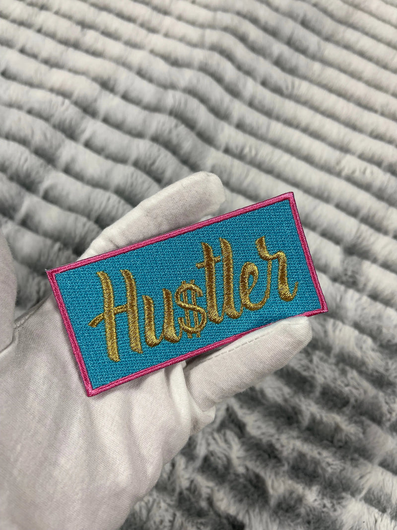 4” Hustler Patch, Embroidered Iron On Patch Reanna’s Closet 2®