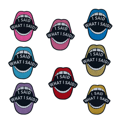 4” I Said What I Said Patch, Embroidered Iron on Patch Reanna’s Closet 2®