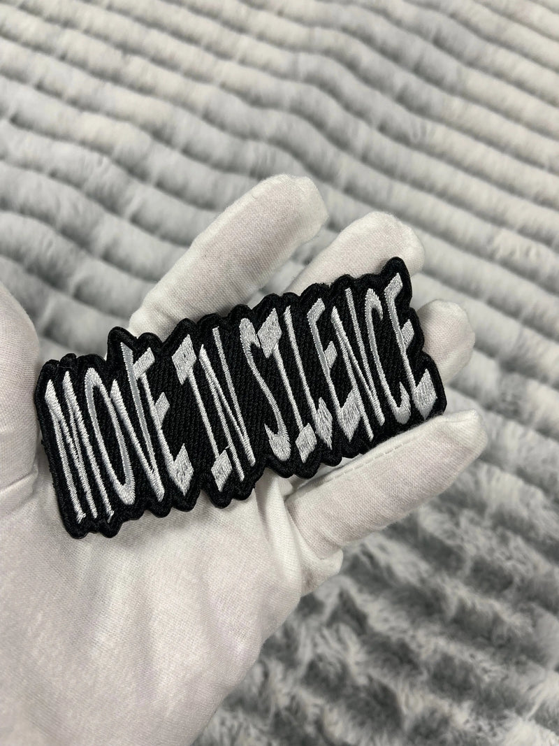 4” Move in Silence Patch, Embroidered Iron On Patch Reanna’s Closet 2®