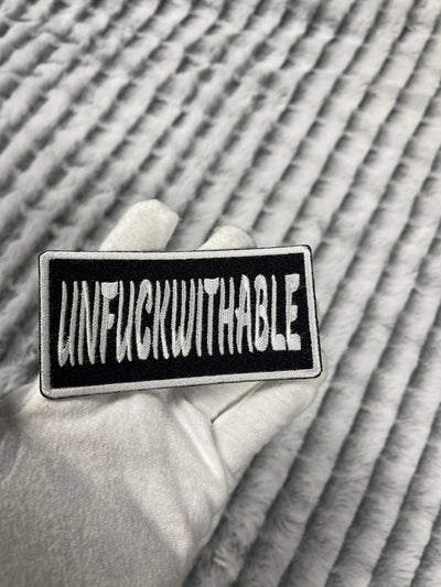 4” Unfuckwithable Patch, Embroidered Iron On Patch Reanna’s Closet 2®