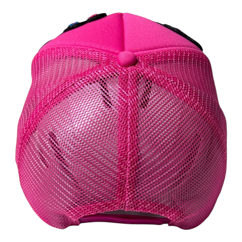 Pretty Foam Trucker Hat (Fuchsia/Multi)