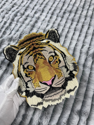 8.5” Tiger Patch, Embroidered Iron on Patch Reanna’s Closet 2®