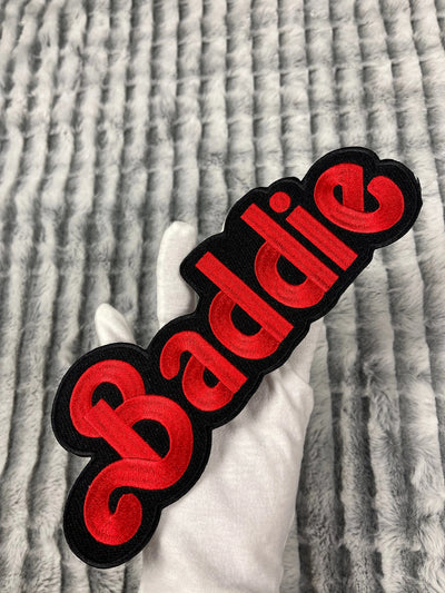 9 7/8” Baddie Patch, Embroidered Iron on Patch - Reanna’s Closet 2