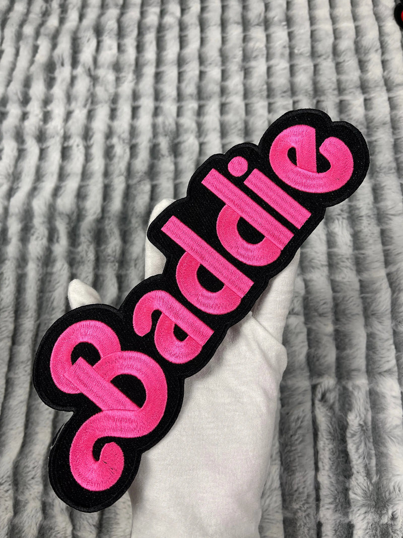 9 7/8” Baddie Patch, Embroidered Iron on Patch - Reanna’s Closet 2