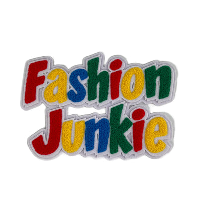 9” Chenille Fashion Junkie Patch, Sew on Patch Reanna’s Closet 2®