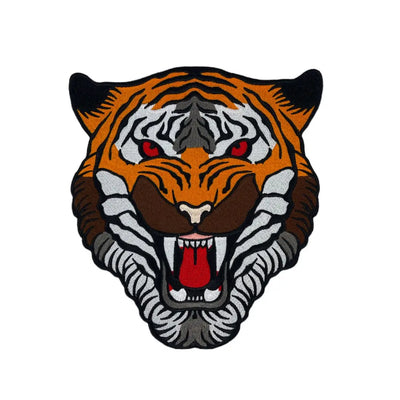 9” Fearless Tiger Patch, Embroidered Iron on Patch - Reanna’s Closet 2