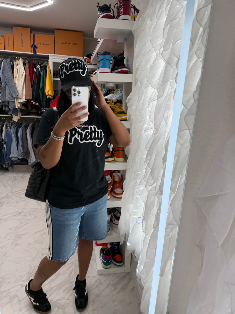 Pretty Baseball Cap Black for Stylish Look