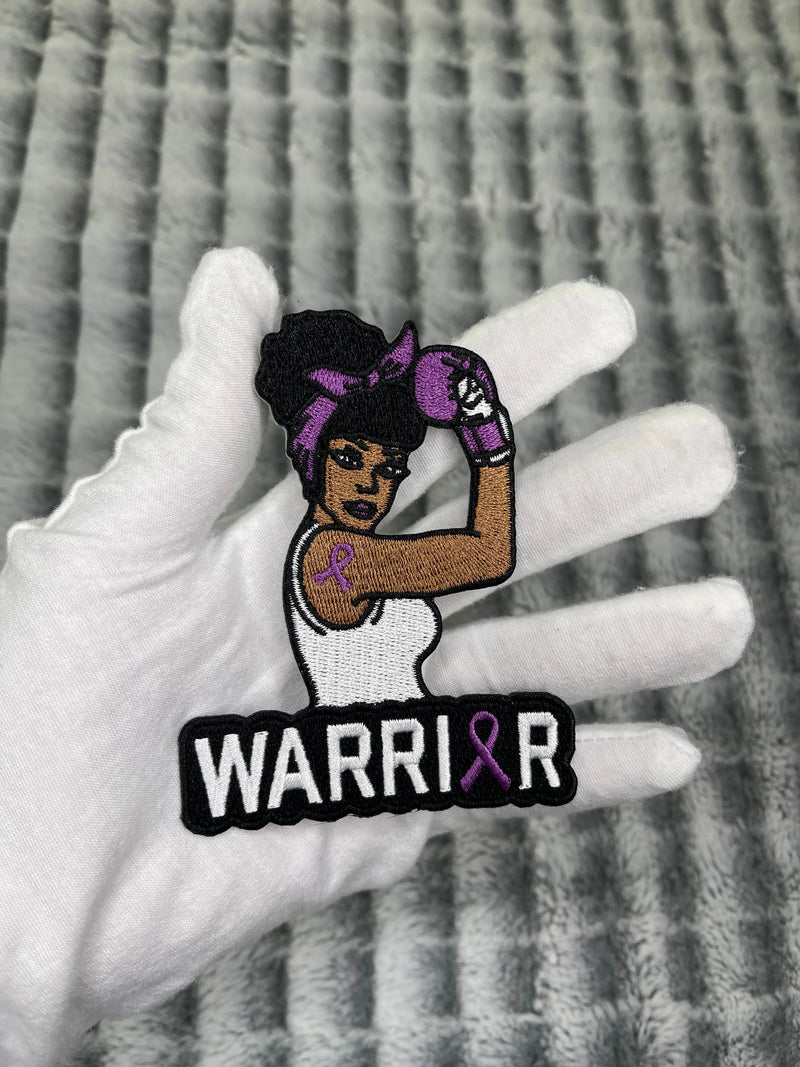 Afrocentric Lupus Warrior Patch, Embroidered Iron on Patch - Reanna’s Closet 2