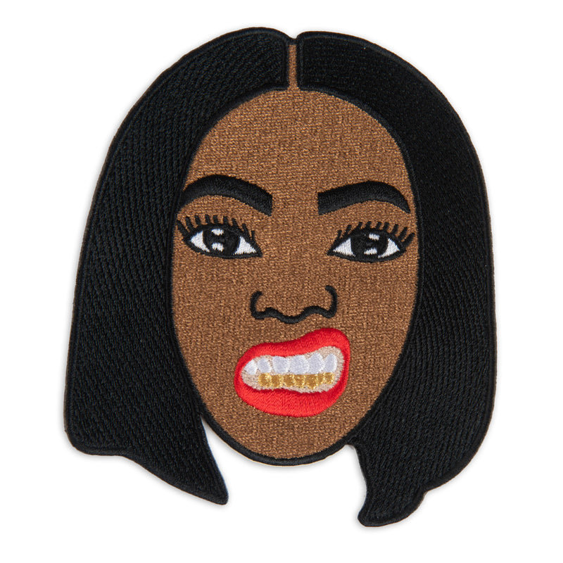 Afrocentric Girl with Gold Teeth Patch