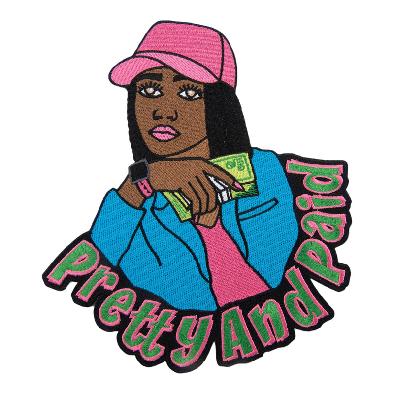 Afrocentric Pretty and Paid Girl Boss Patch