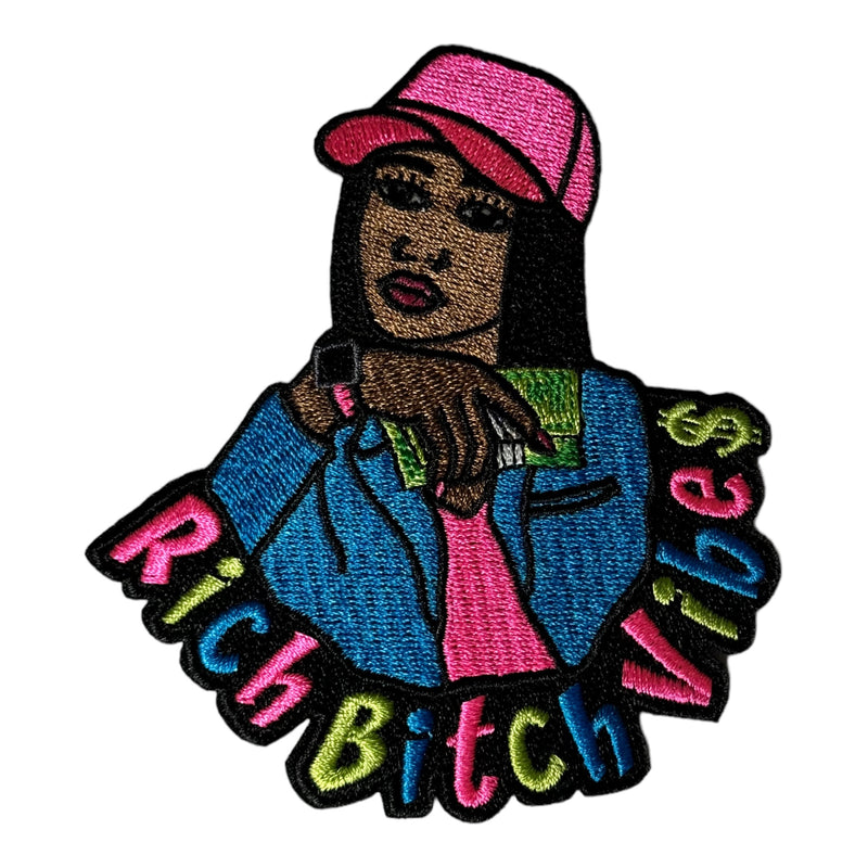 Afrocentric Woman, Rich Bitch Vibes Patch