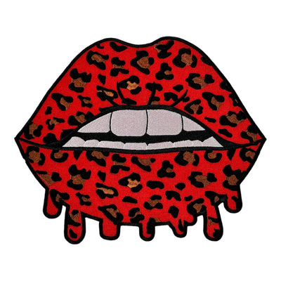 Animal Print Lips Patch (9 inch)