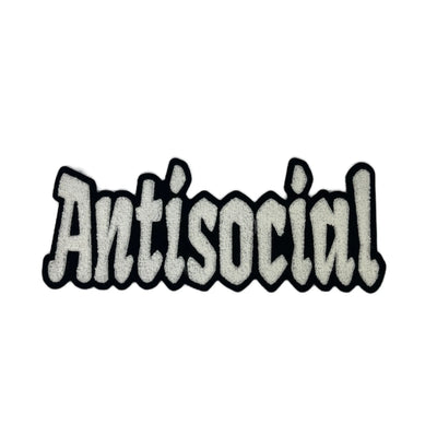Antisocial Patch, 10” Chenille Patch, Sew on Patch - Reanna’s Closet 2
