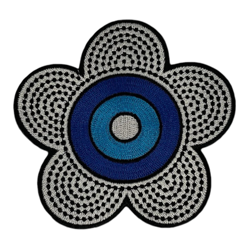 Flower Patch (4 inch) Embroidered Iron On Patch