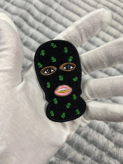 Black Girl With Ski Mask Patch, 3” Embroidered Iron-on Patch Reanna’s Closet 2®