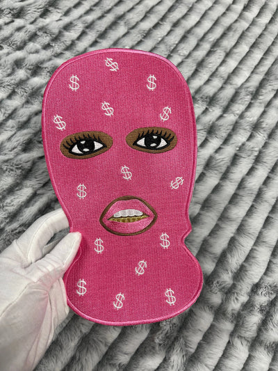 Black Girl with Ski Mask Patch, 10” Embroidered Iron-on Patch Reanna’s Closet 2®