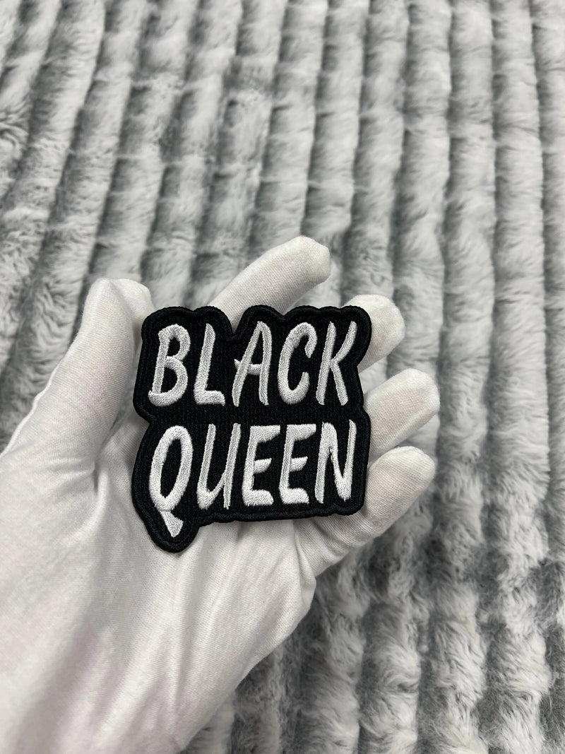 Black Queen Patch, 3” Embroidered Iron On Patch - Reanna’s Closet 2